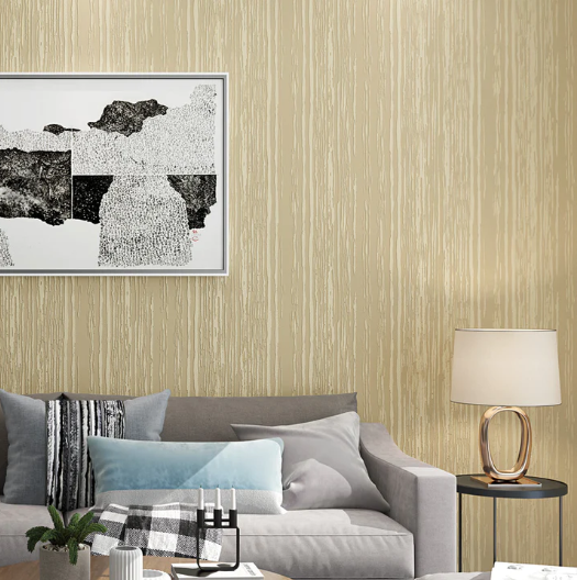 Textured Vertical Lines - Gold