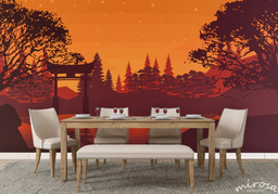 Asian Sunset Wallpaper