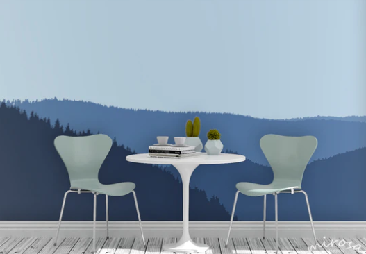 Blue Forest Wallpaper